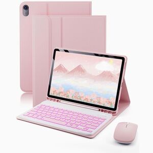 (NWT) Pink Tablet with Keyboard and Mouse Set
